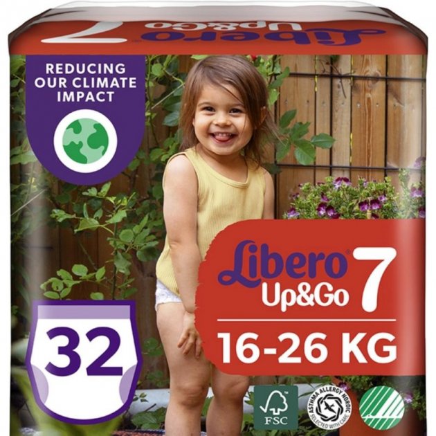 Підгузник Libero UpGo 7 16-26 кг 32 шт HERO